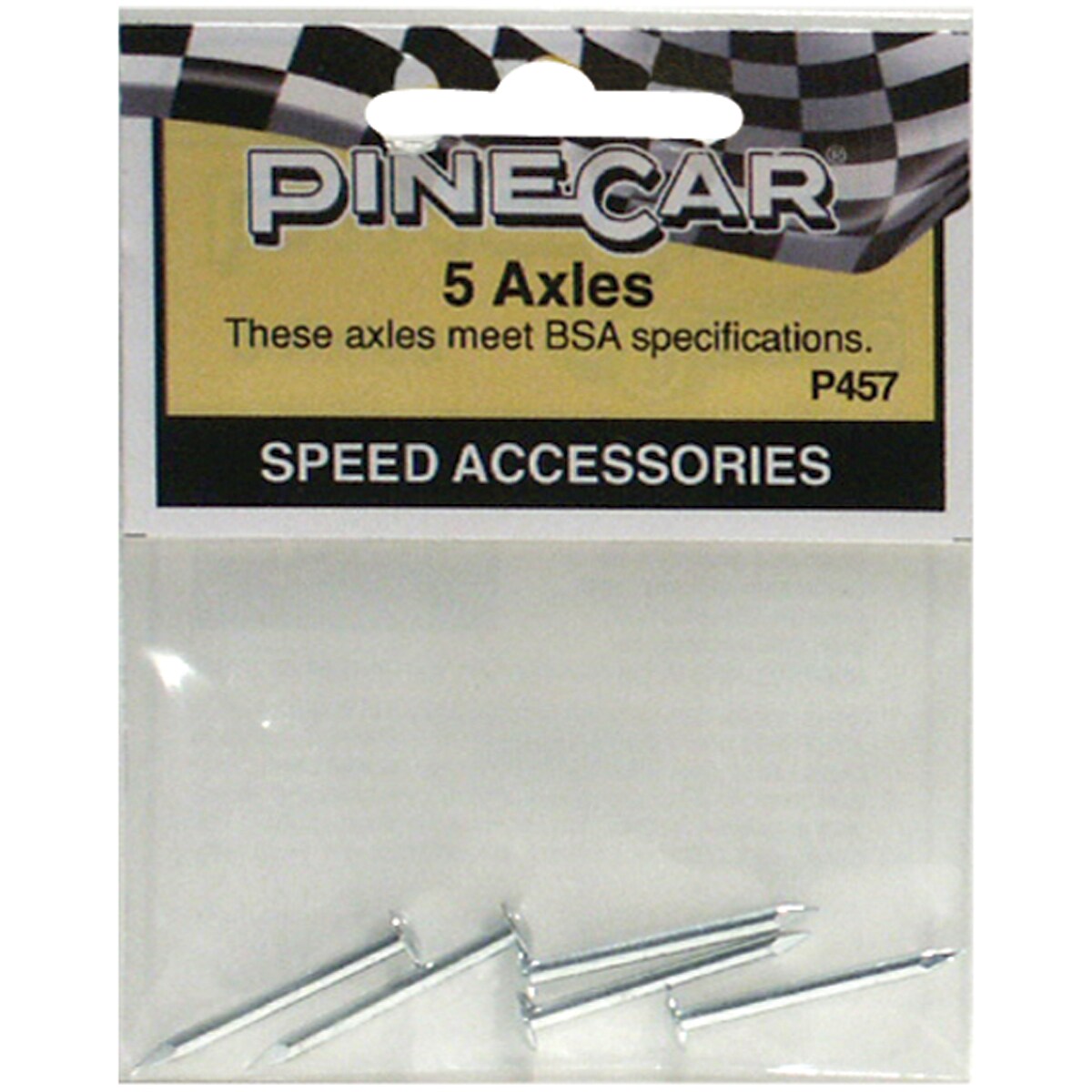 Pine Car Derby Speed Accessories-Axles 5/Pkg