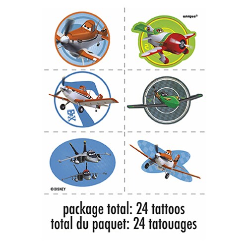 Disney Planes Temporary Tattoos 4 Pack