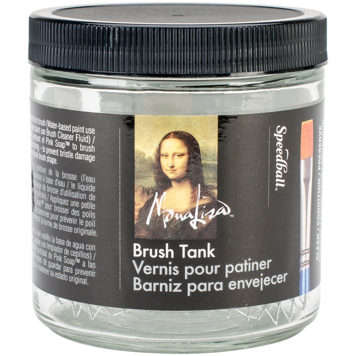 Mona Lisa Artist Brush Cleaning Tank-16oz