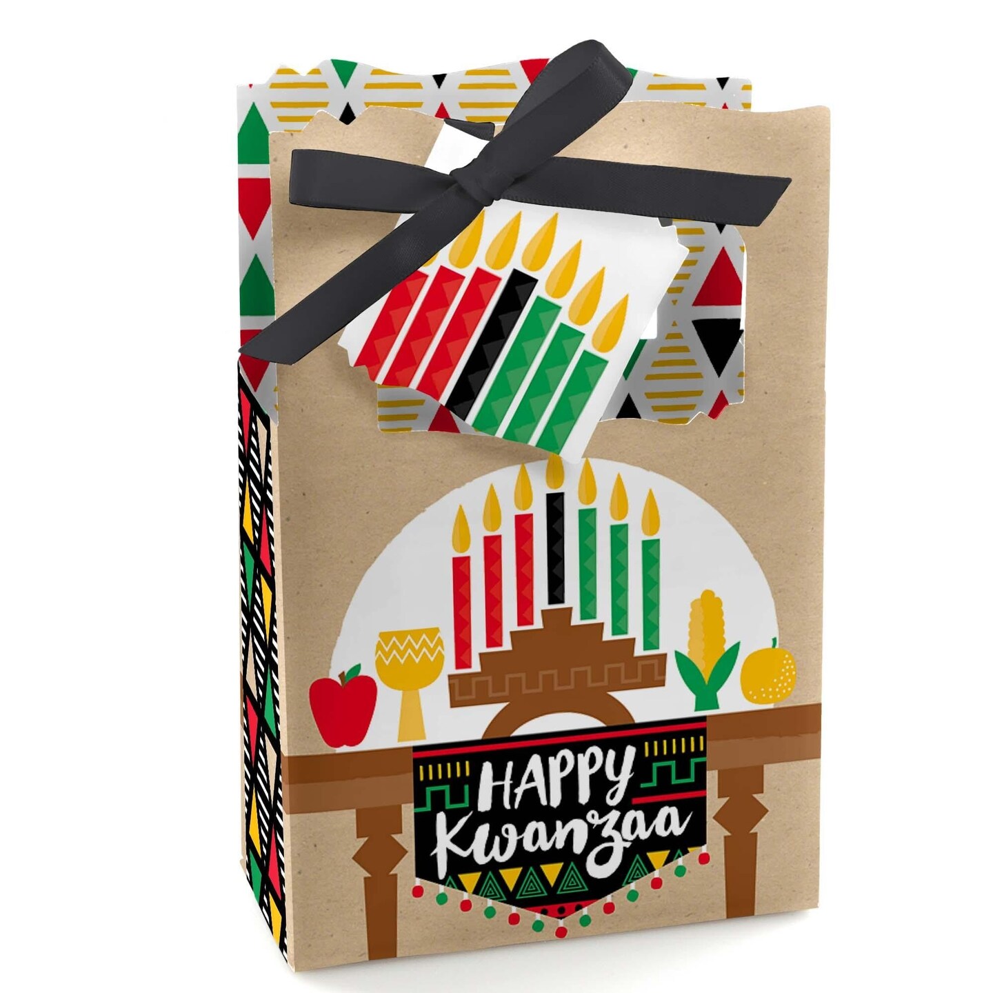 Big Dot of Happiness Happy Kwanzaa - Party Favor Boxes - Set of 12