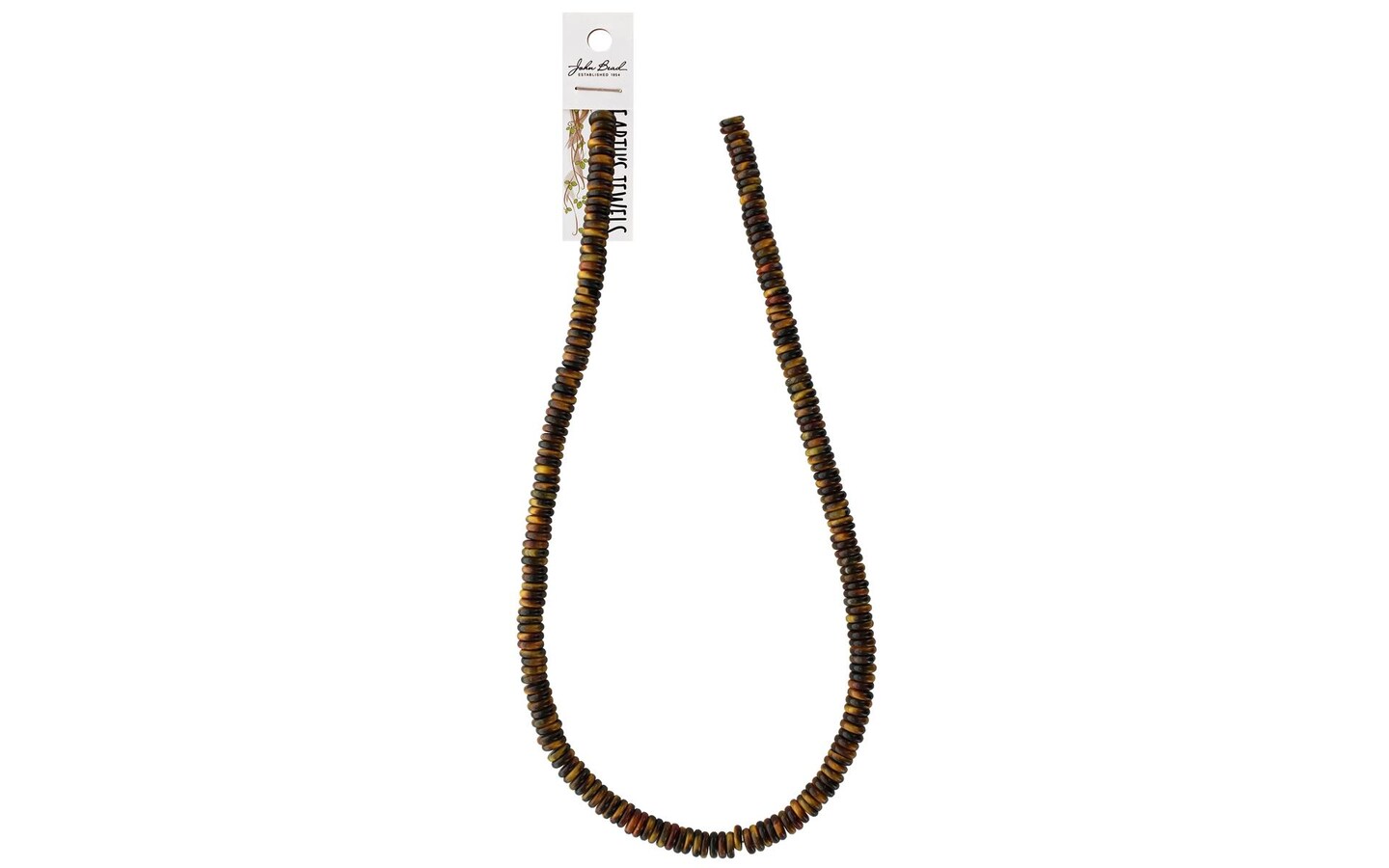 John Bead EJ SP 16" 2x6mm Rondelle Yellw Tiger Eye Michaels