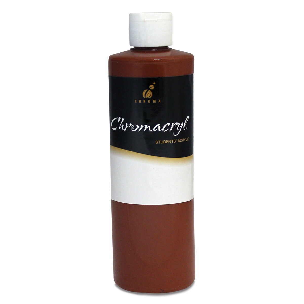 Chromacryl Students&#x27; Acrylics - Burnt Sienna, 16 oz bottle