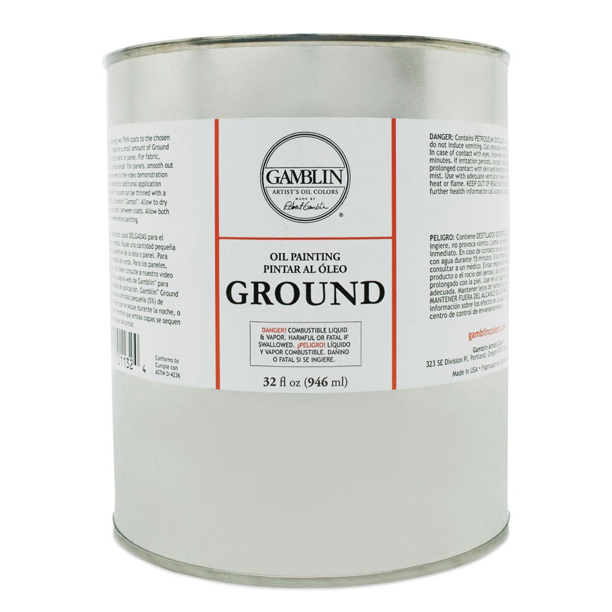 Gamblin Painting Ground - 32 oz can