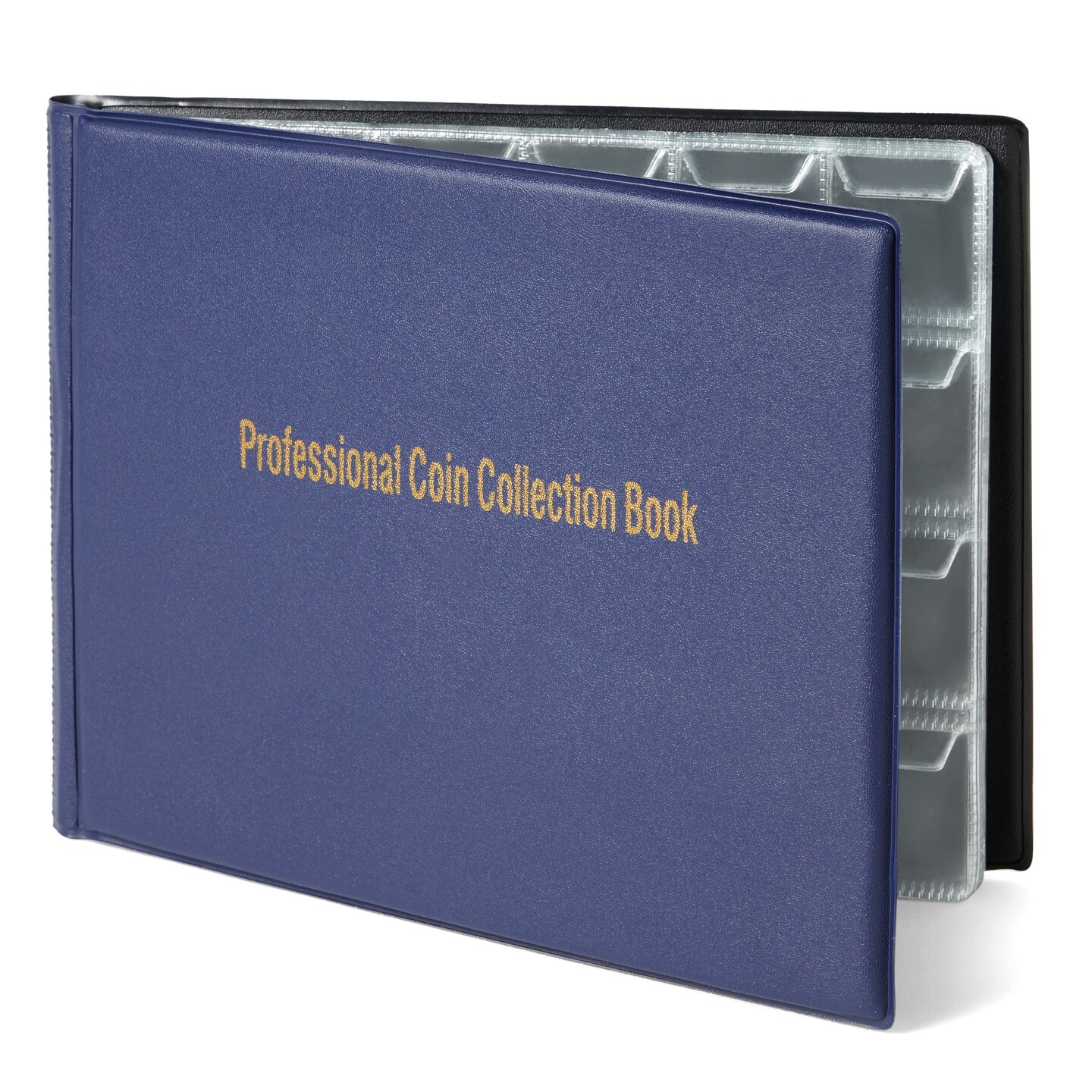 240 Pocket Coin Holders for Collectors - Coin Collection Album for Pennies,  Quarters, Rare Coins (Dark Blue)