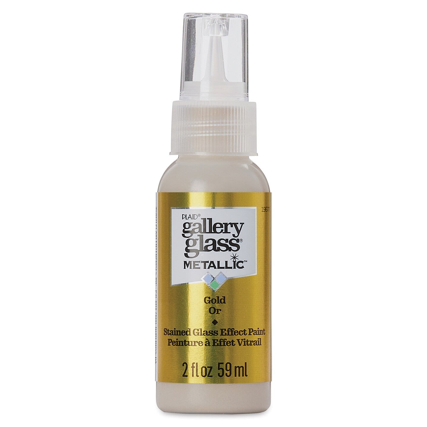 Plaid Gallery Glass Paint - Metallic Gold, 2 oz