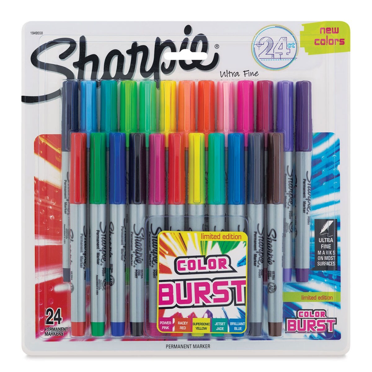 Sharpie Ultra-Fine Point Marker - Color Burst Colors, Set of 24