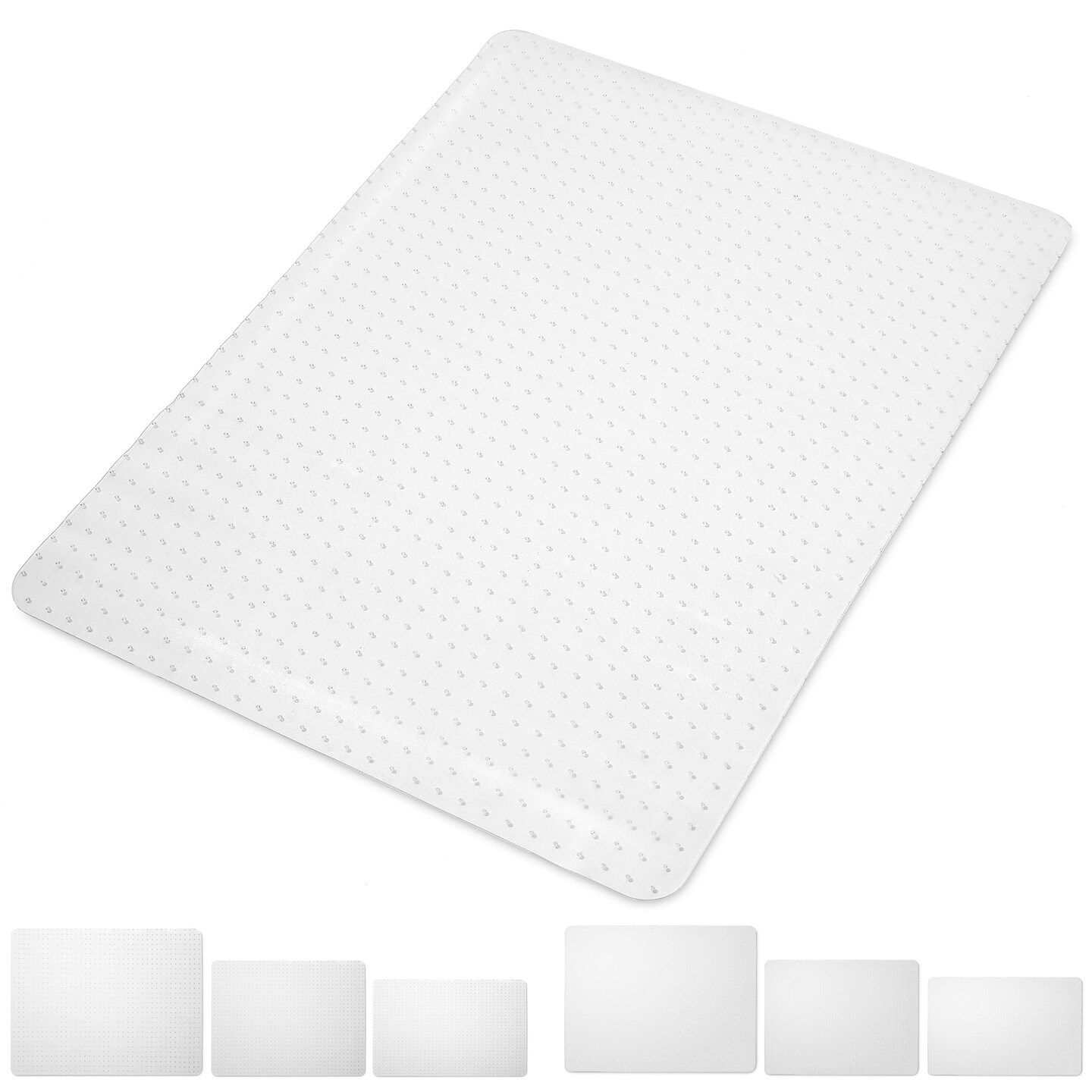 WorkOnIt Office Desk Chair Floor Mat, Clear