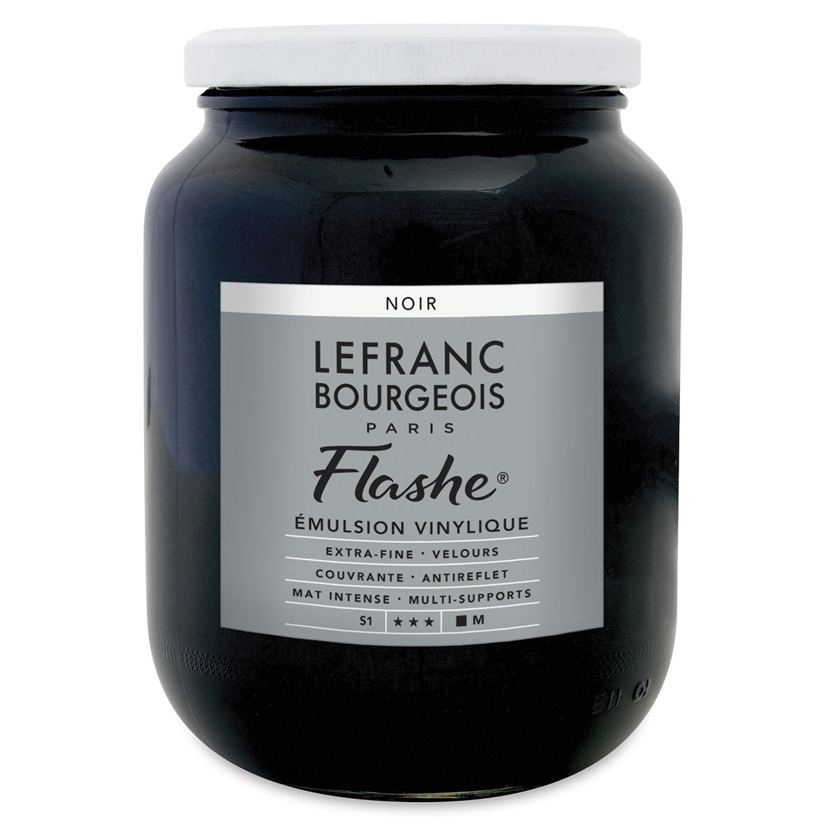 Lefranc &#x26; Bourgeois Flashe Vinyl Paint - Black, 750 ml