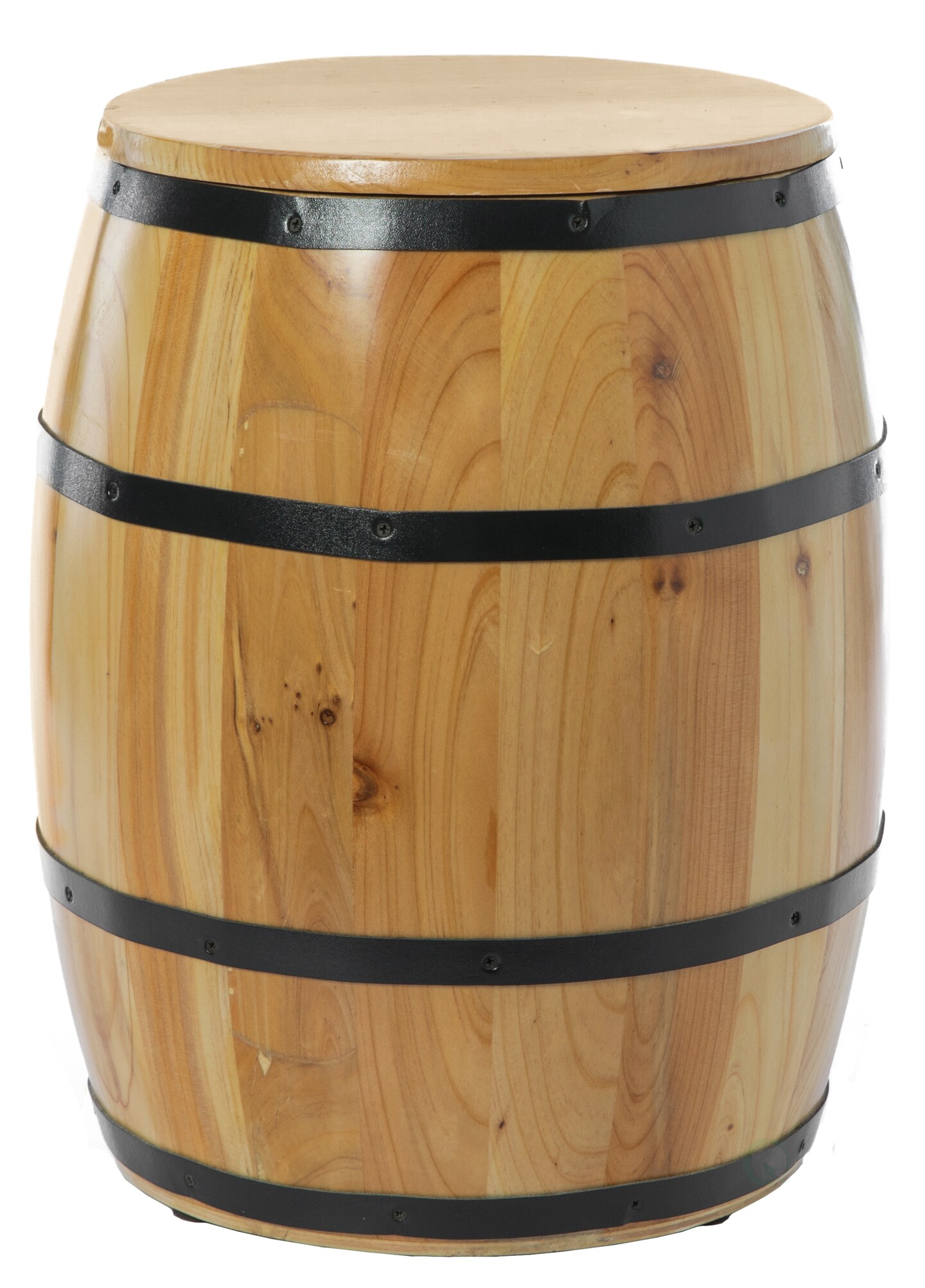 Wine Barrel 4 Sectional Crate With Removable Head Lid