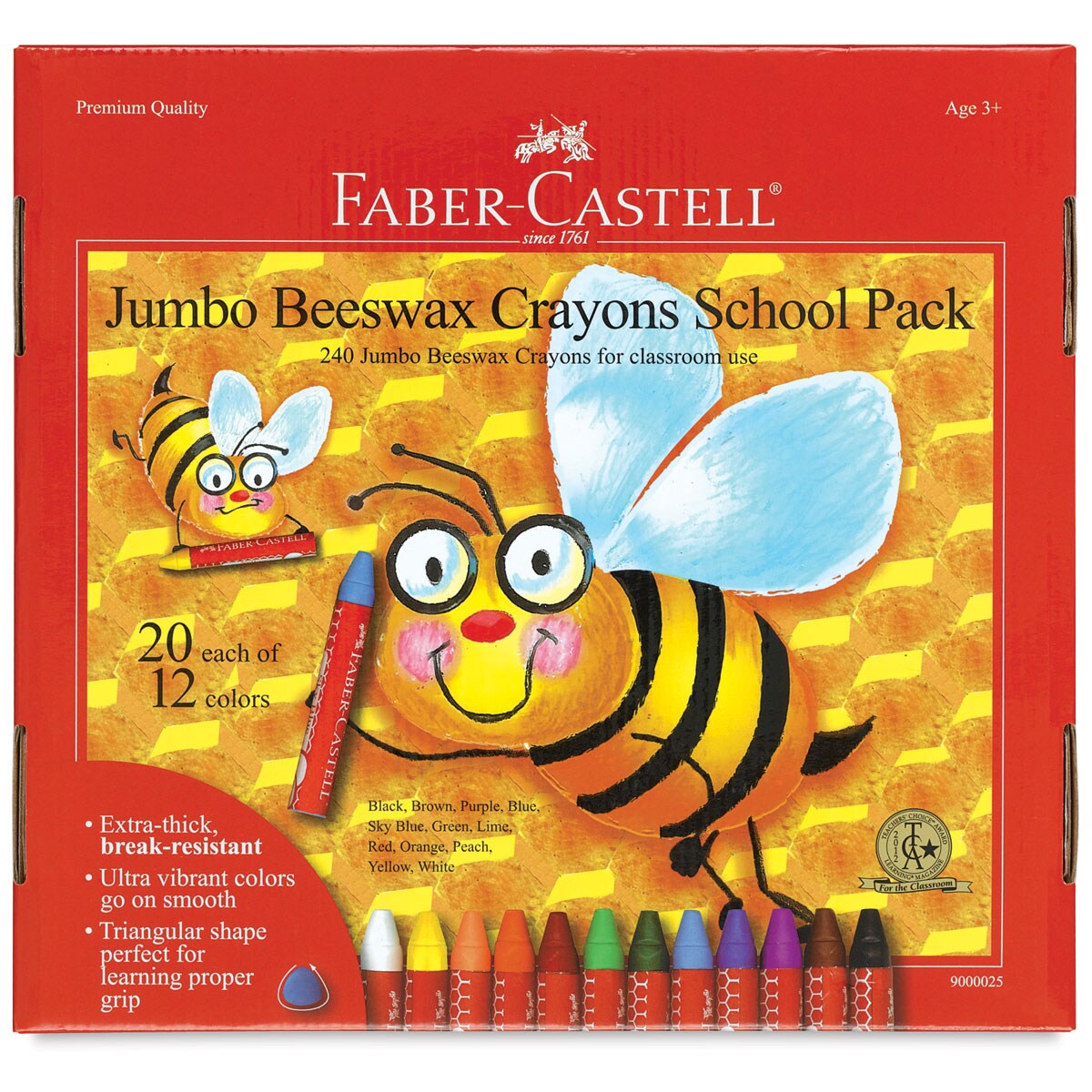 Faber-Castel Jumbo Beeswax Crayons - Pack of 240