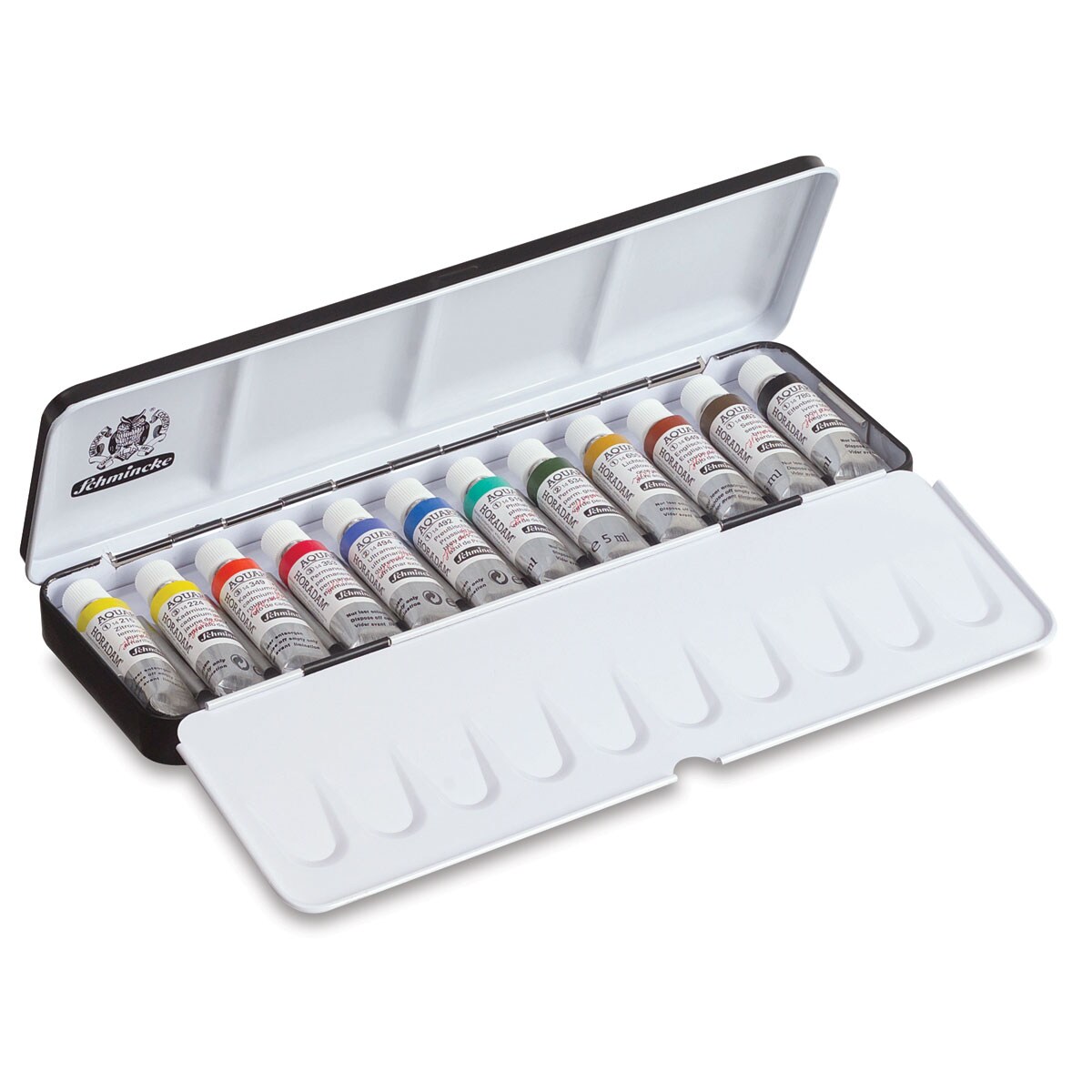 Schmincke Horadam Aquarell Artist Watercolors - Set of 12, Assorted Colors, 5 ml, Tubes