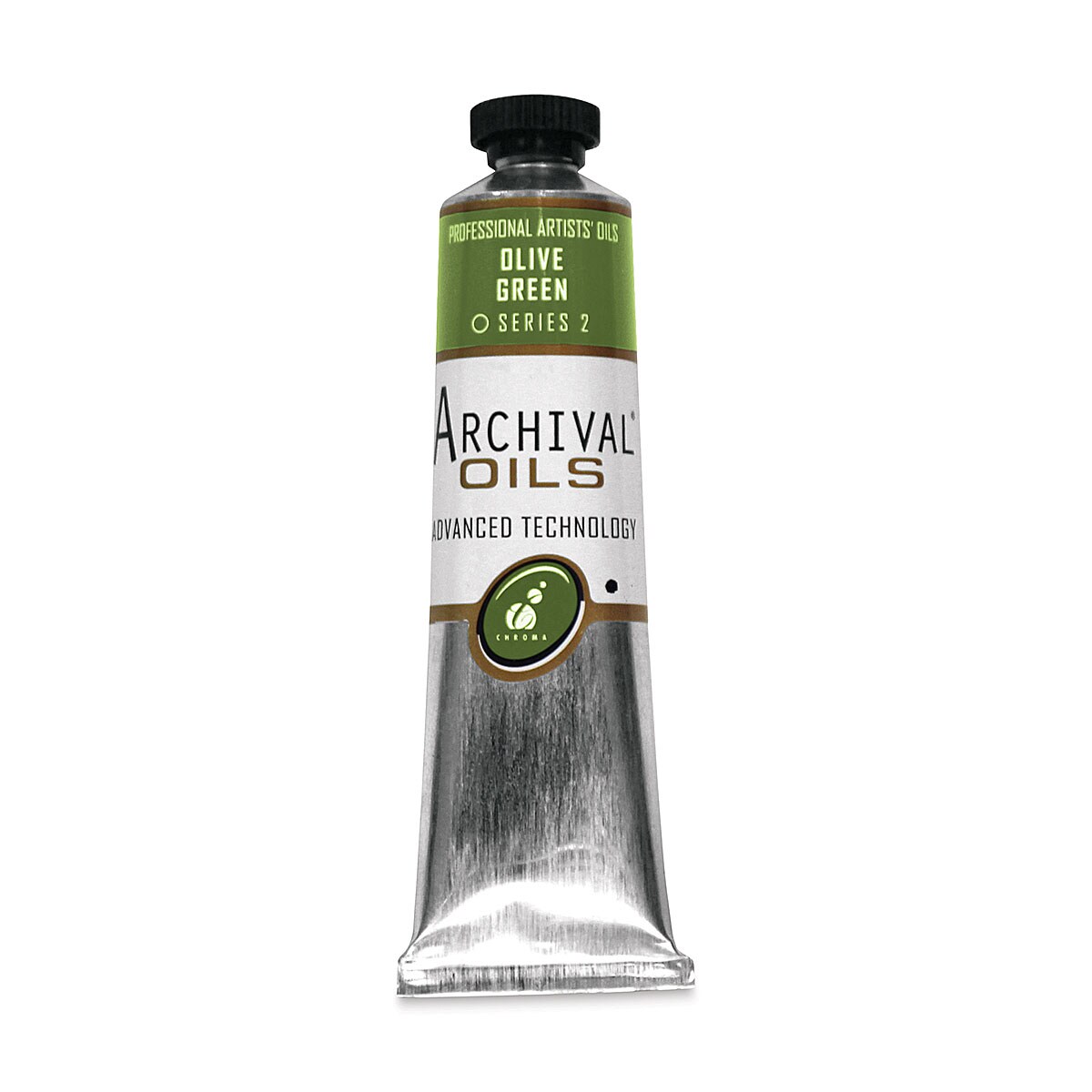 Chroma Archival Oil Color - Olive Green, 40 ml tube