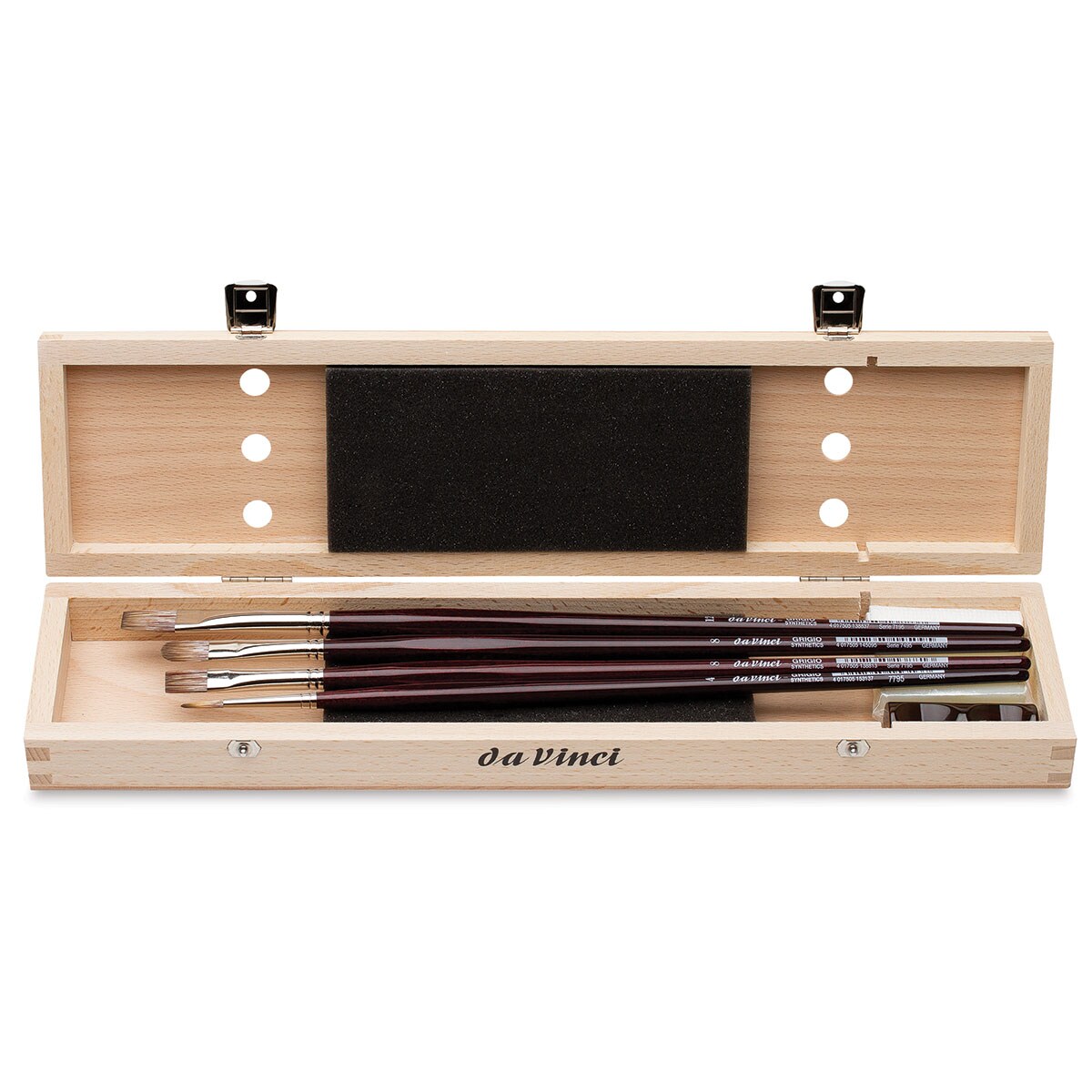 Da Vinci Oil Brushes Wood Box Set