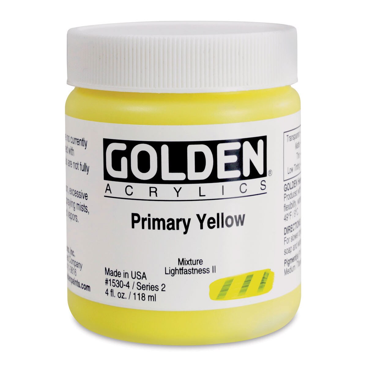 Golden Heavy Body Acrylic - Primary Yellow 4 oz.