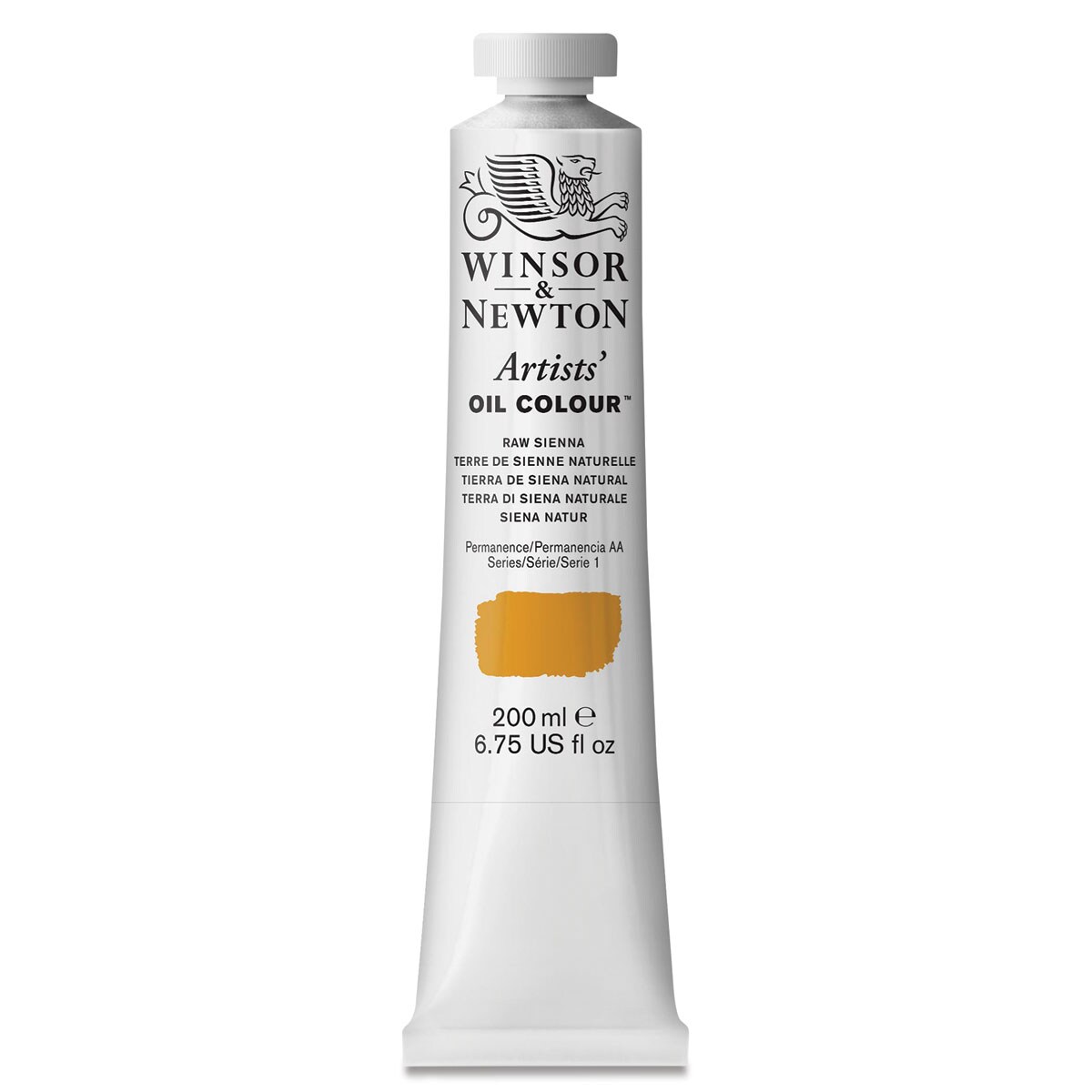 Winsor &#x26; Newton Artists&#x27; Oil Color - Raw Sienna, 200 ml tube