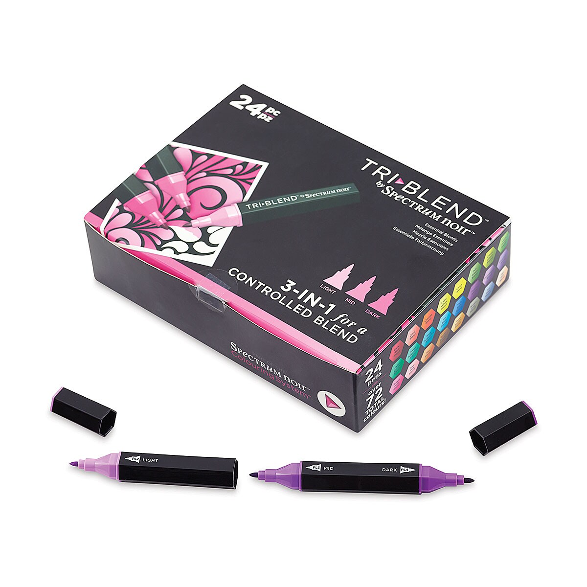Spectrum Noir TriBlend Markers - Essential Blends Set of 24