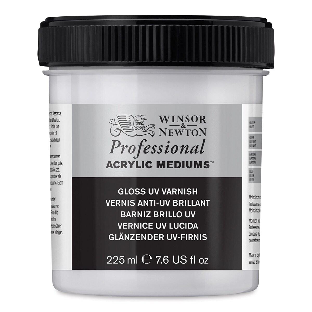 Winsor &#x26; Newton Artists&#x27; Acrylic UV Varnish - Gloss, 225 ml jar