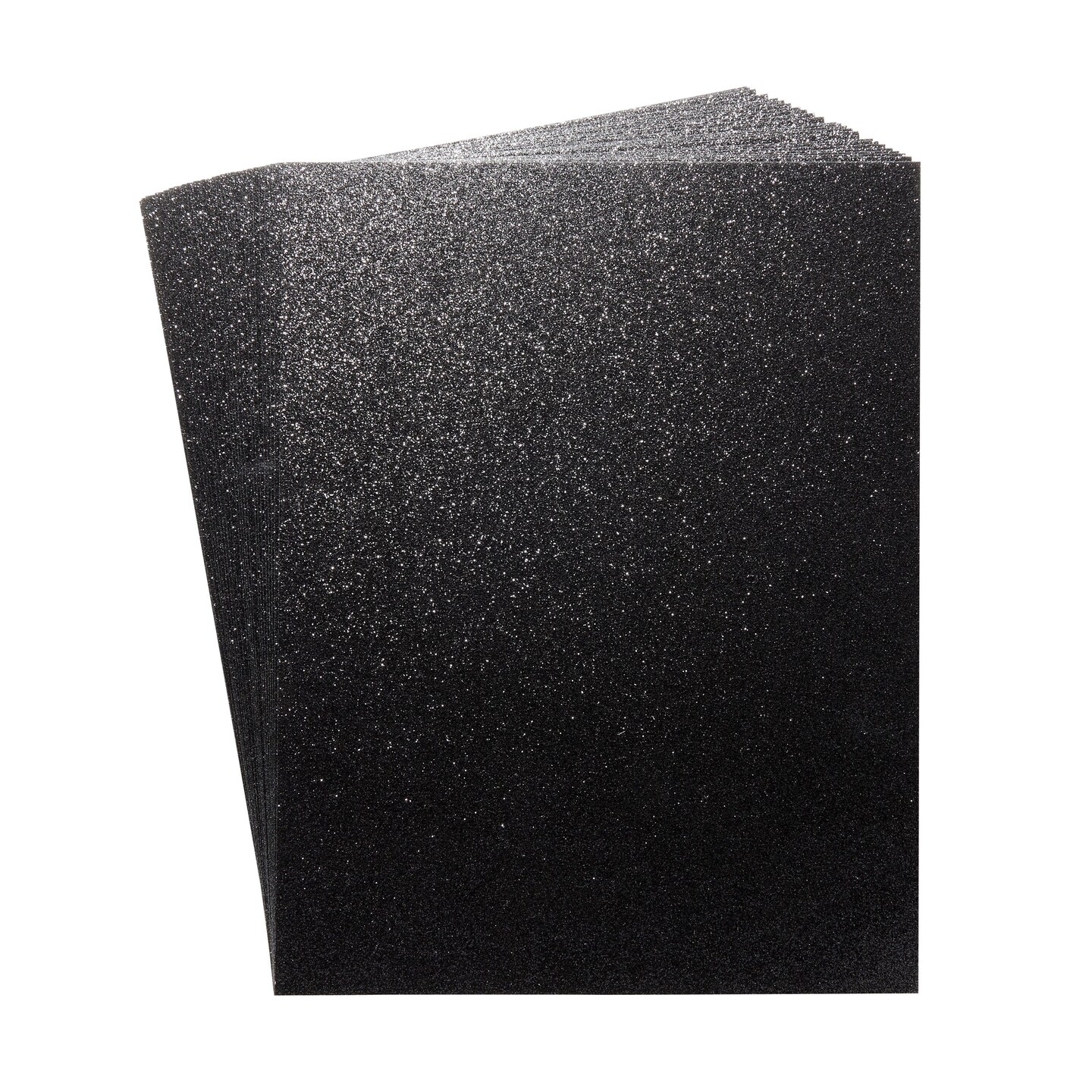 24 Sheets Black Glitter Cardstock Paper for Crafts Birthday Card