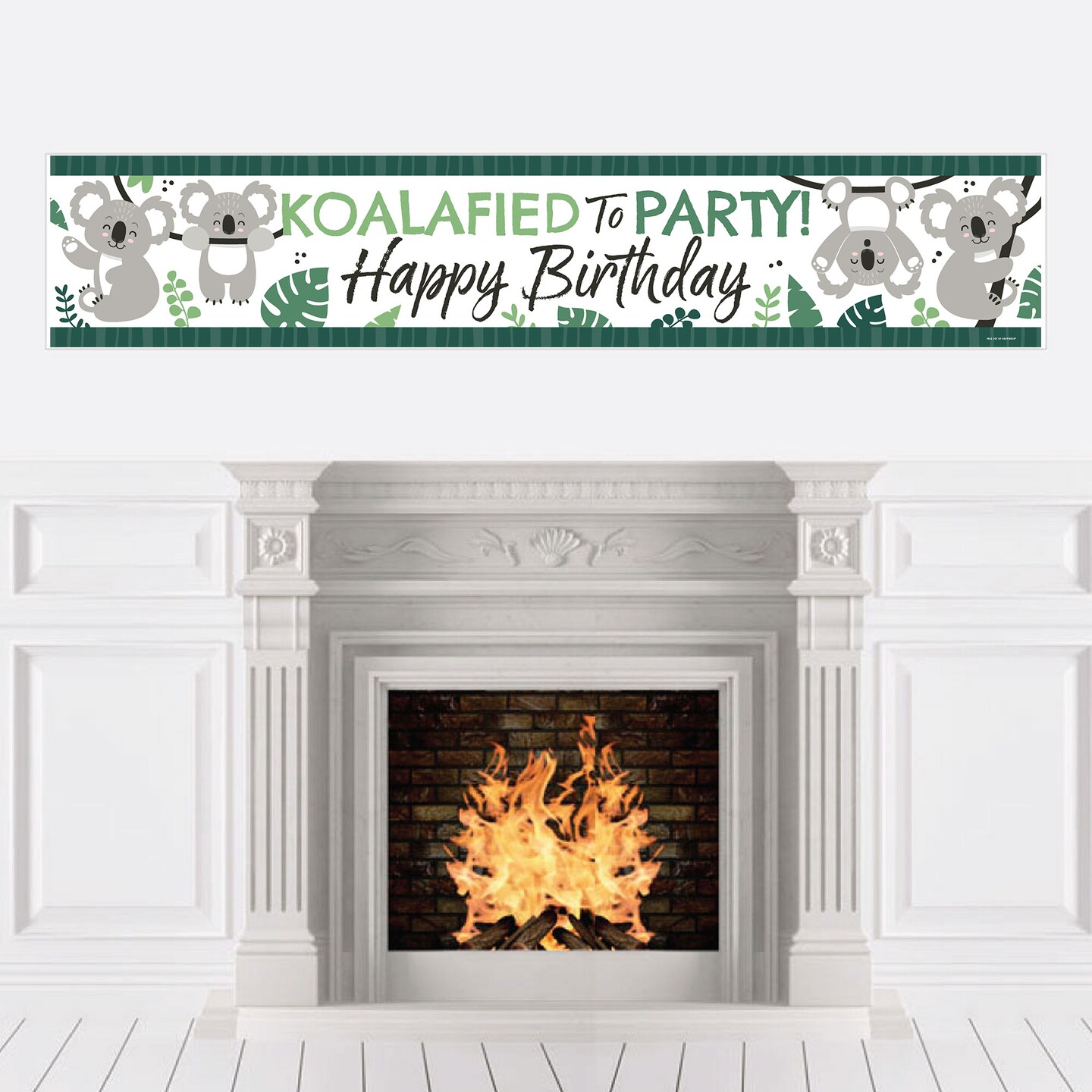 Big Dot of Happiness Koala Cutie - Happy Birthday Bear Decorations Party Banner