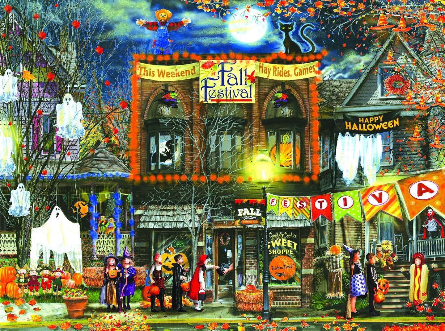 Sunsout Fall Festival 500 pc Halloween Jigsaw Puzzle 28572, Model ...