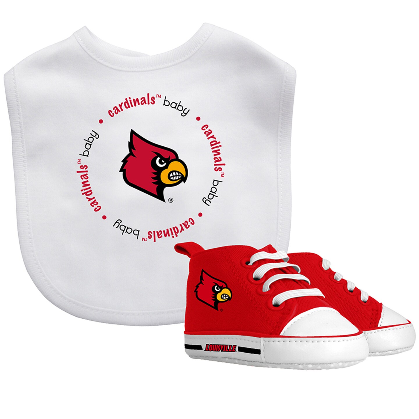 Baby Fanatic 2 Piece Bid and Shoes - NCAA Louisville Cardinals - Unisex  Infant Apparel