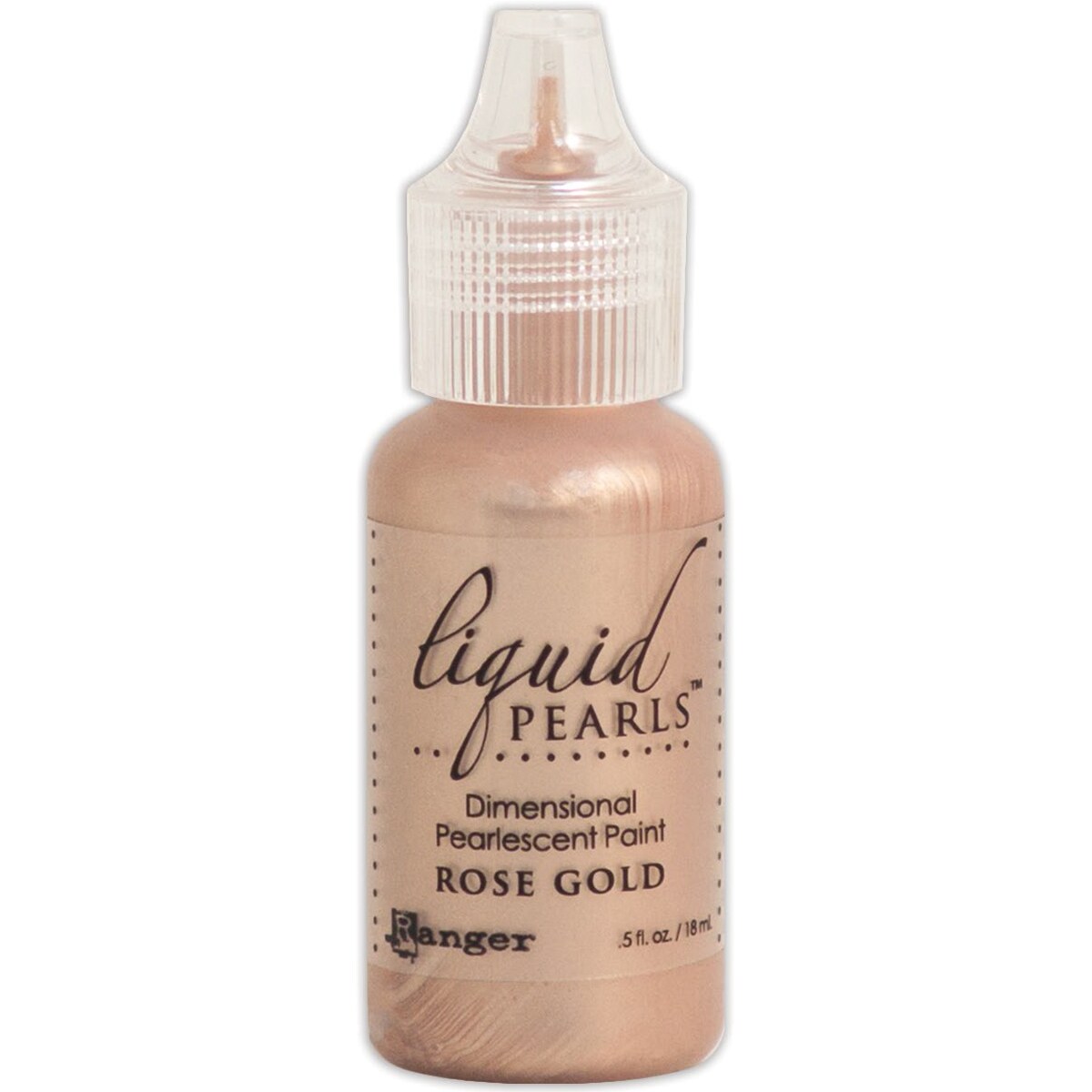 Ranger Liquid Pearls Dimensional Pearlescent Paint .5OzRose Gold