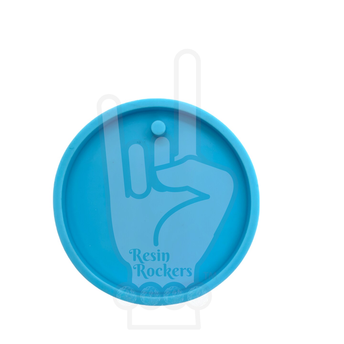 2 or 3 Inch Plain Round Circle Blank Keychain Silicone Mold for Epoxy