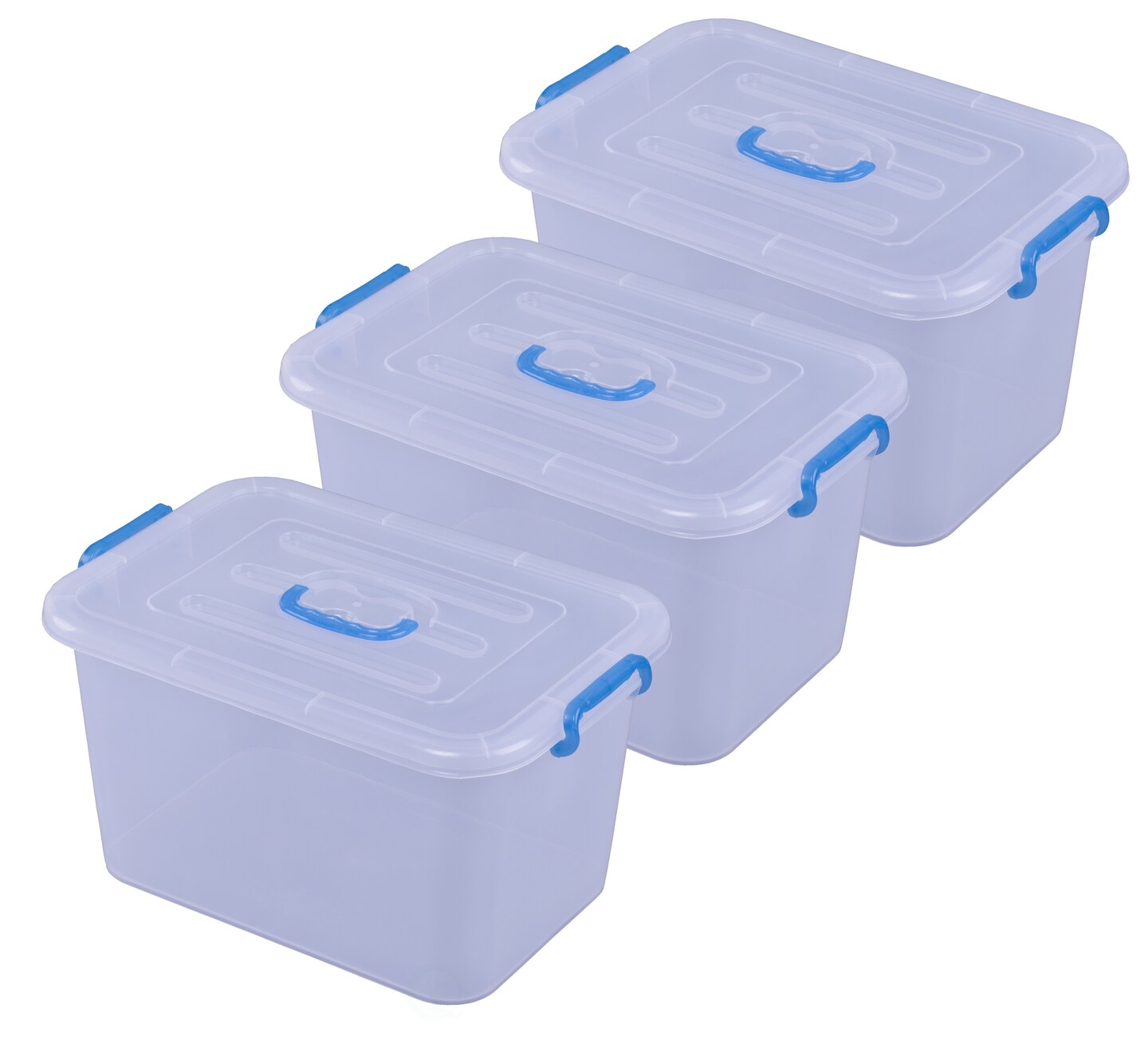 Large Clear Storage Container With Lid and Handles
