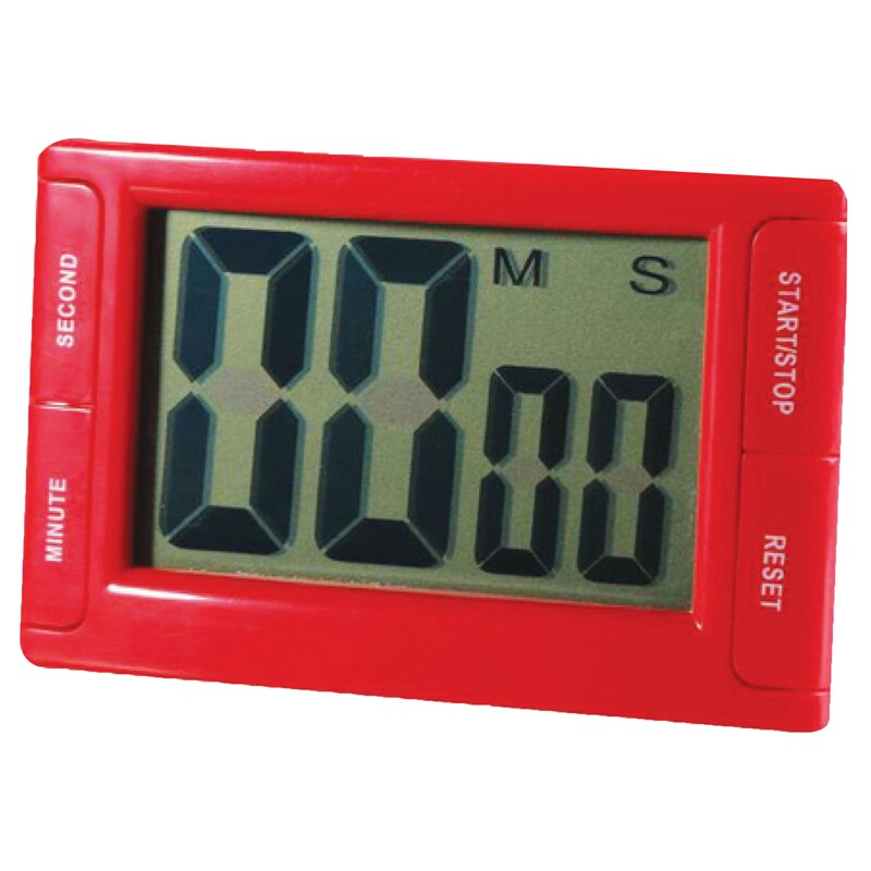 Big Red Digital Timer 3.75&#x22; x 2.5&#x22; with Magnetic Backing and Stand