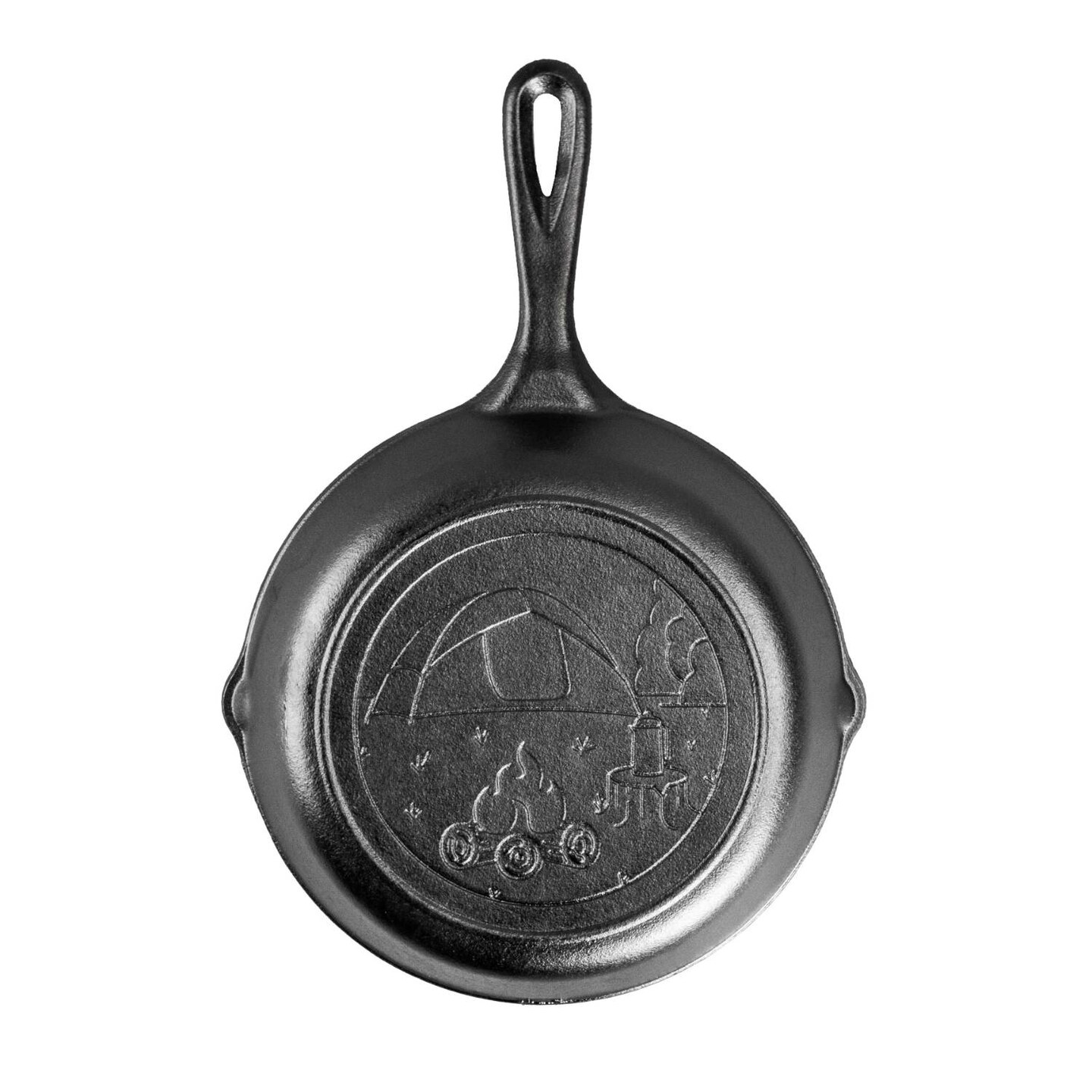 Lodge Cast Iron Cooking Skillet Seasoned Tent Scene Imprint 8 In Michaels 