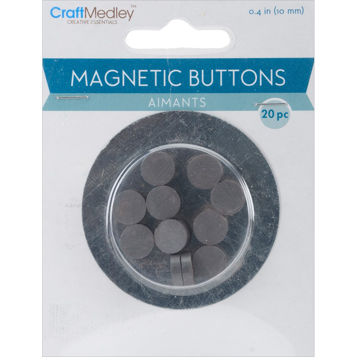 Craft Medley Magnetic Buttons-10mm 20/Pkg | Michaels