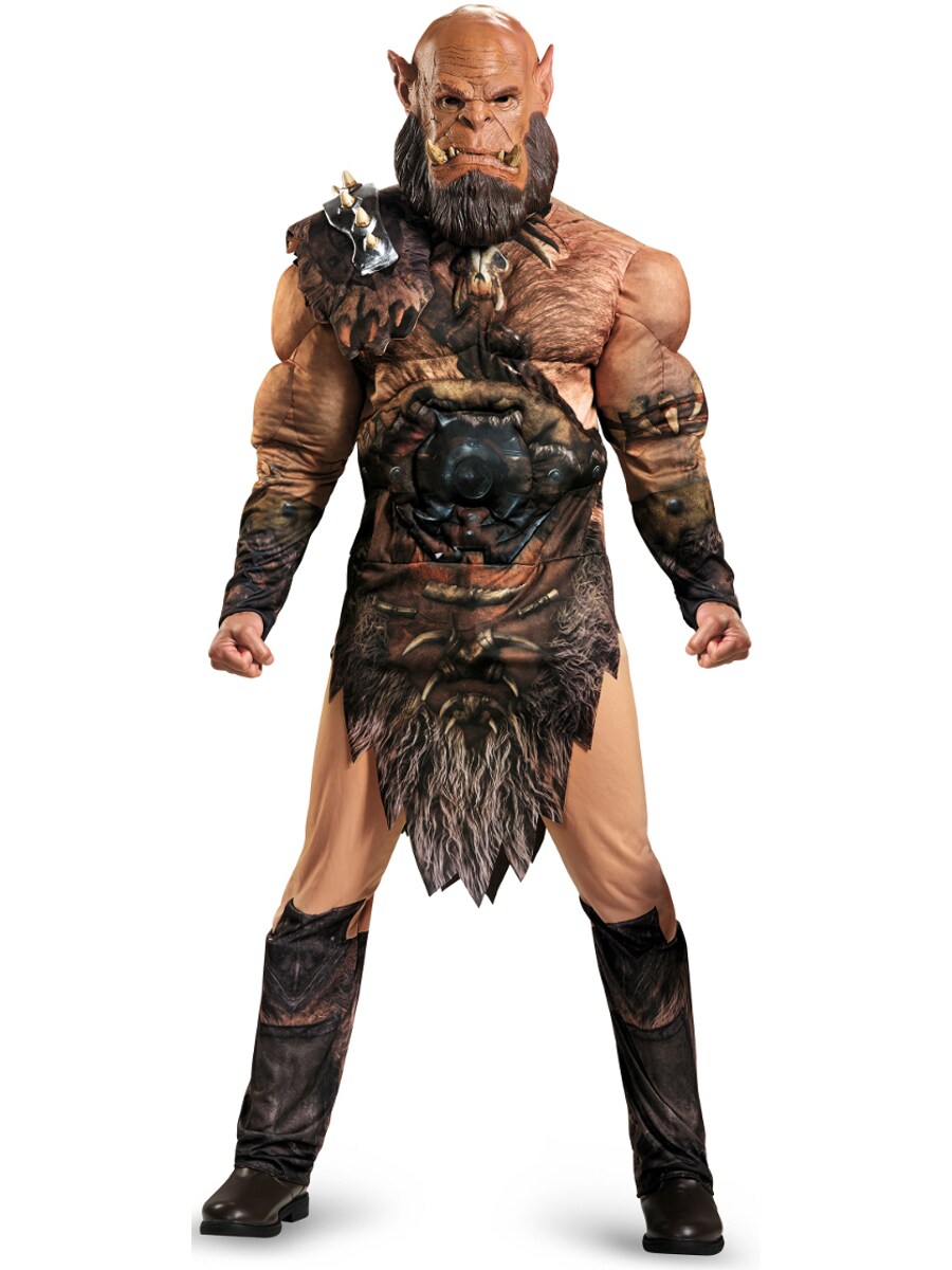 Adult&#x27;s Mens Deluxe World Of Warcraft Orgrim Doomhammer Orc Warchief Costume