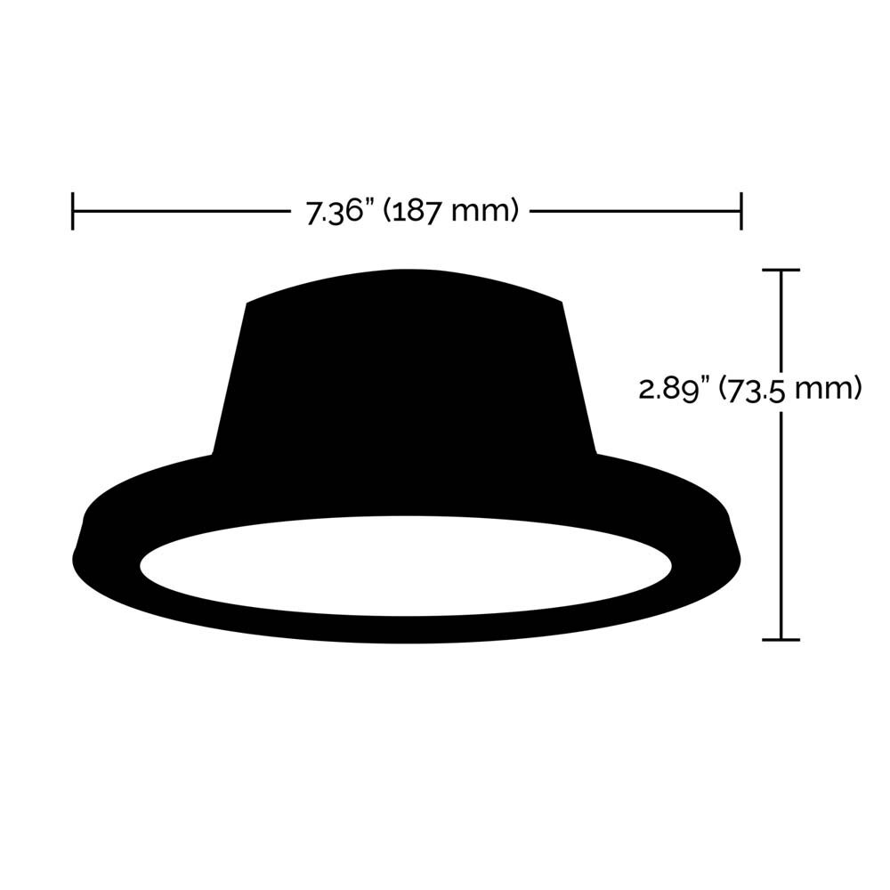 Wi-Fi 5-6in LED Tunable White 10w Recessed Downlight 800lm - Satco Starfish IOT