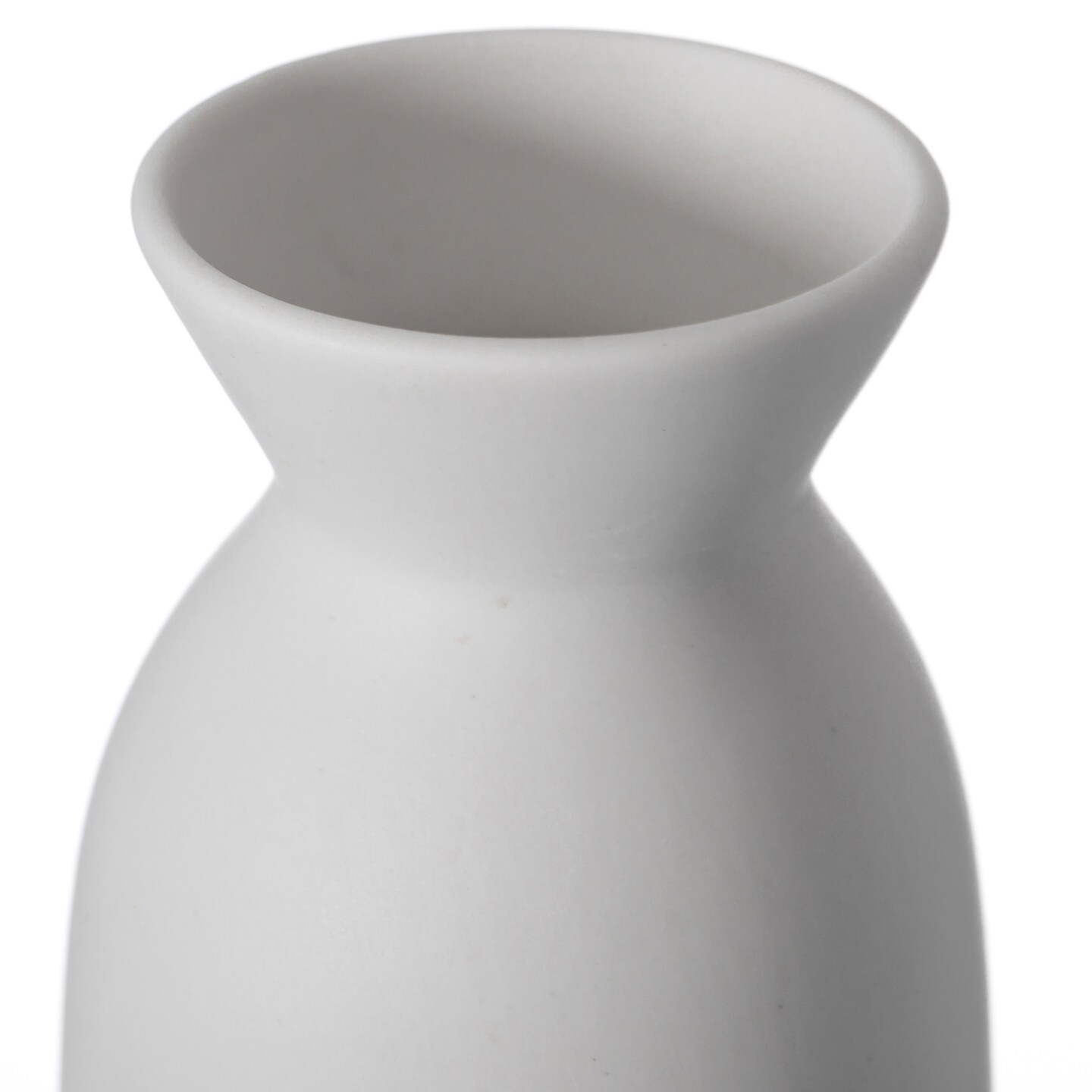 Uniquewise White Ceramic Table Flower Vase for Farmhouse and Home Decor - Ideal for Bohemian Modern Minimalist and Rustic Room Styling - Perfect for Pampas Grass, Fresh Flowers and Stems
