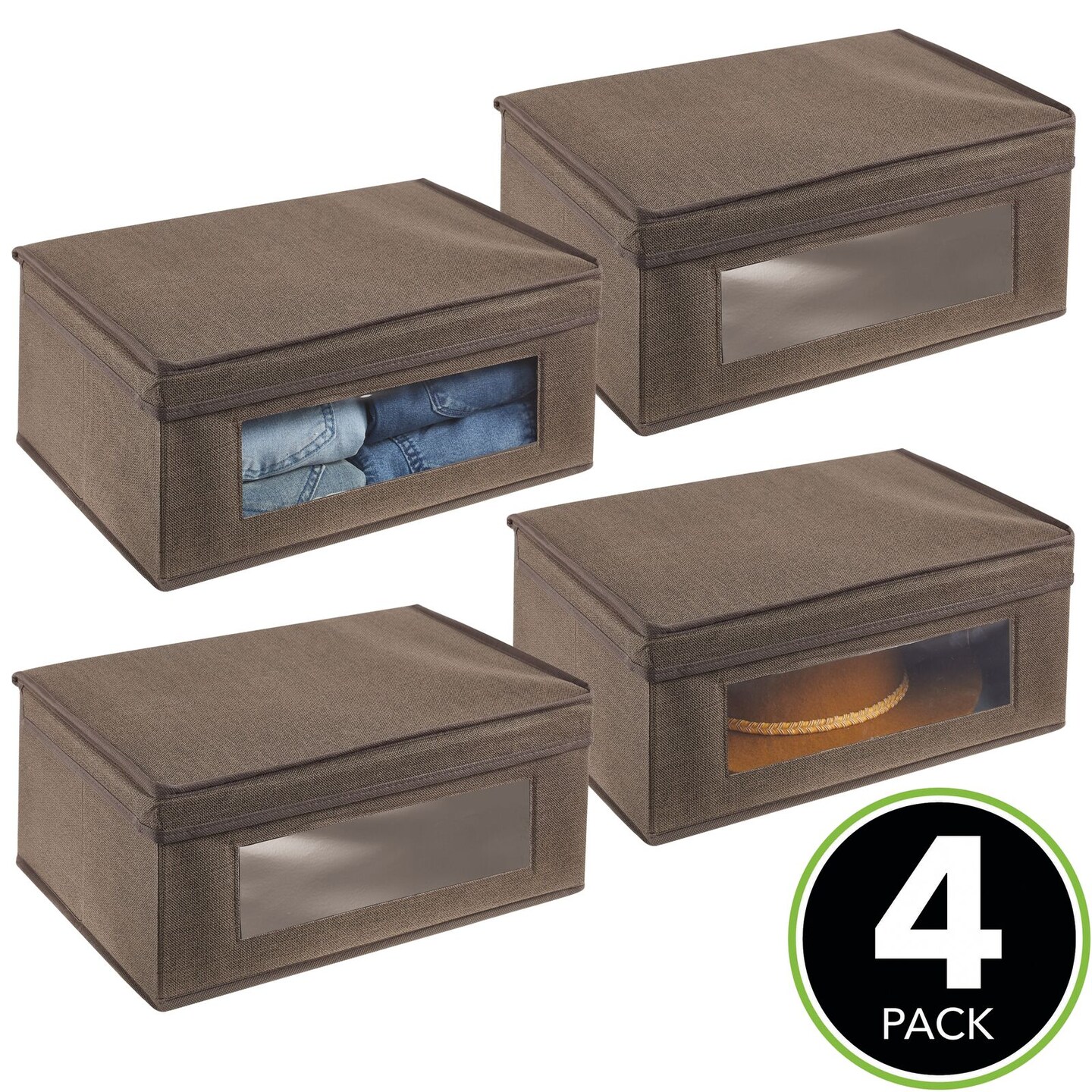 mDesign Soft Fabric Closet Storage Organizer Box Michaels