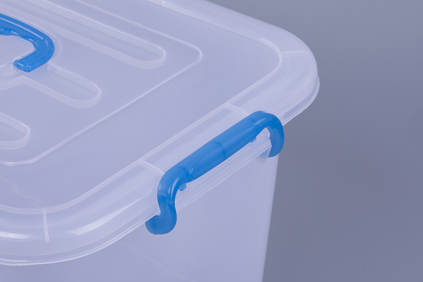 Large Clear Storage Container With Lid and Handles