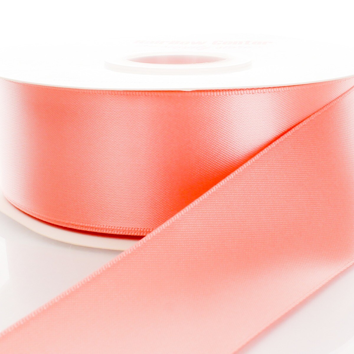3&#x22; Double Faced Satin Ribbon 238 Lt. Coral 25yd
