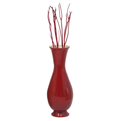 Tall Modern Decorative Floor Vase: Handmade, Natural Bamboo Finish, Contemporary Home Décor, Handcrafted Bamboo, Elegant Interior Design, Bamboo Craftsmanship, Statement Piece for Modern Spaces