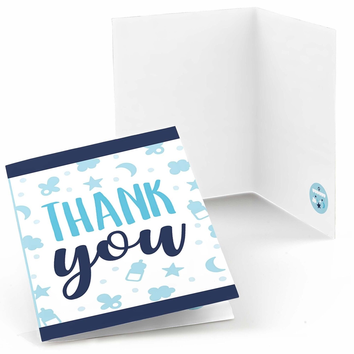 Big Dot of Happiness It&#x27;s a Boy - Blue Baby Shower Thank You Cards (8 count)