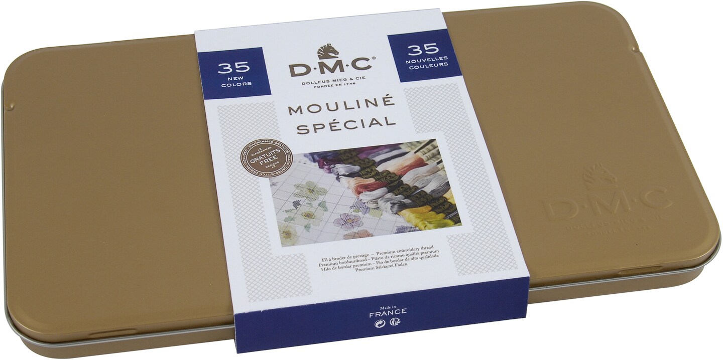 DMC Embroidery Floss Tin 8.7yd 35/PkgNew Colors Michaels