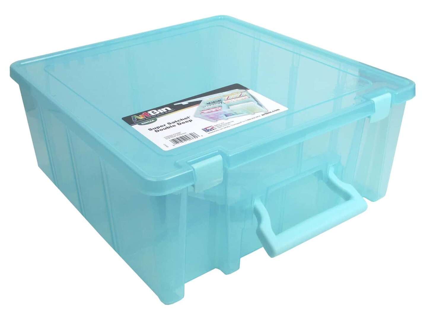 ArtBin® Aqua Super Satchel™ Double Deep Storage Bin with Dividers, Michaels