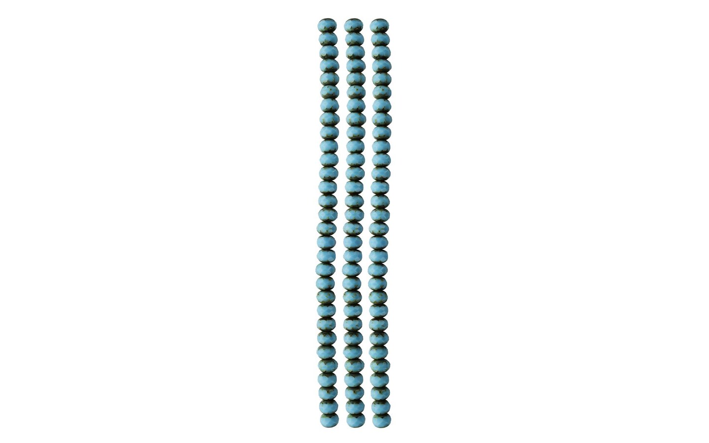 John Bead Czech FP Donut 9mm Blue Turq Trav 3.pc