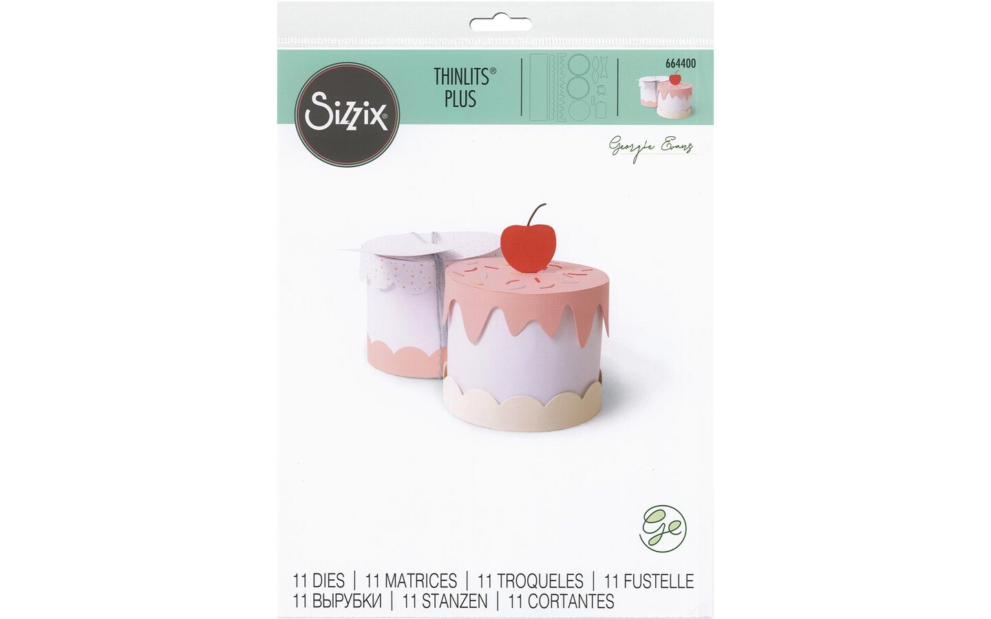 Sizzix GEvans Thinlits Die Cake Box Michaels