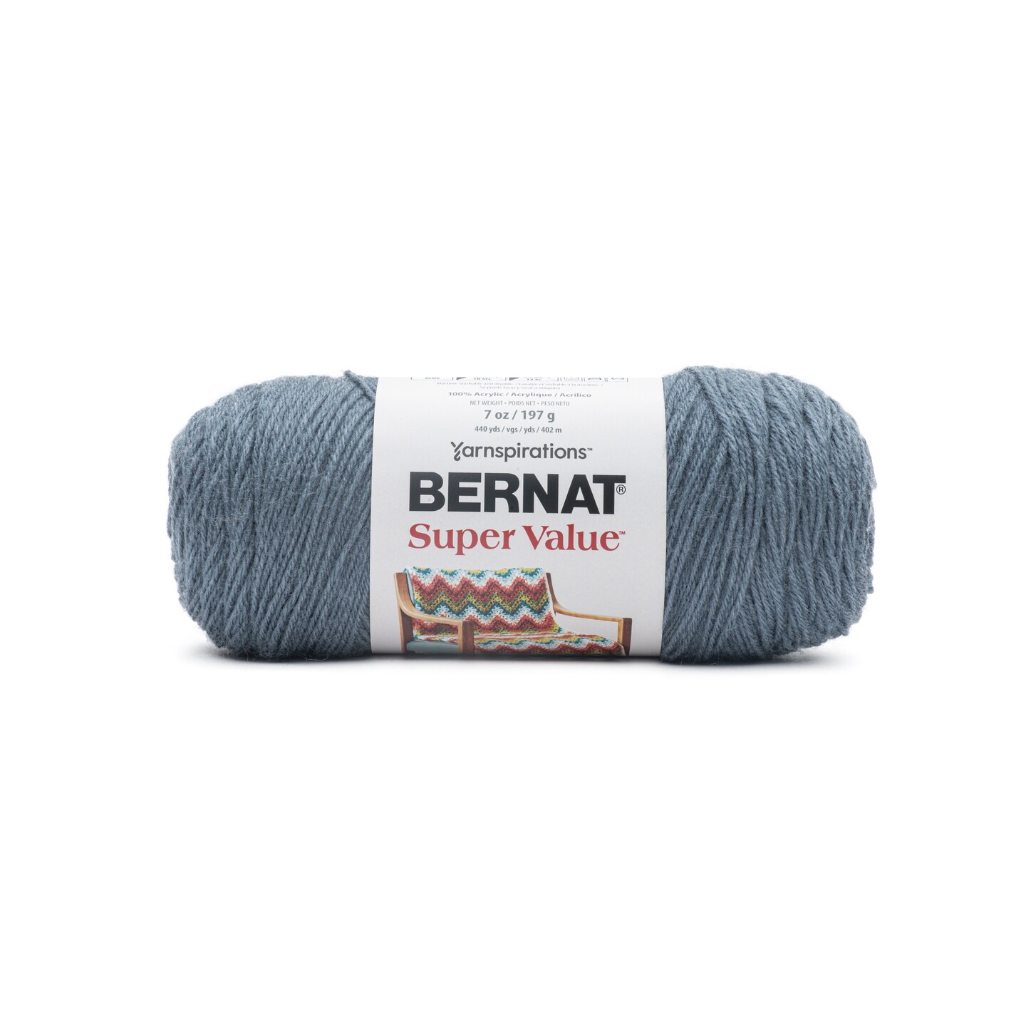Bernat Super Value Solid Yarn-Colonial Blue