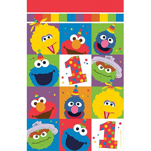 Elmo Turns One Plastic Table Cover