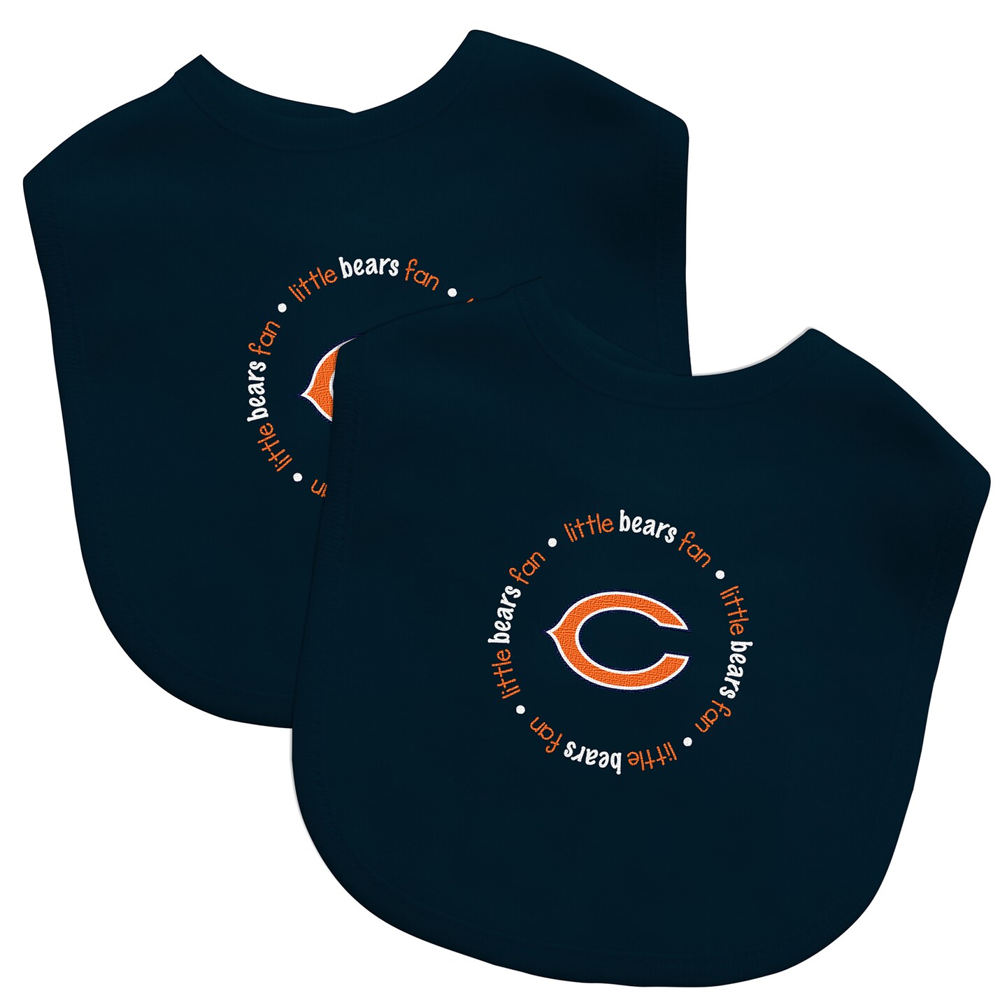 Baby Fanatic Officially Licensed Unisex Baby Bibs 2 Pack - NFL Chicago Bears  Baby Apparel Set