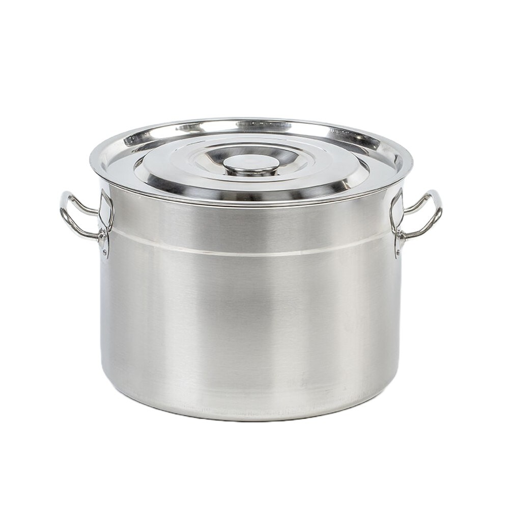 Lehman&#x27;s Stainless Steel Home Canning Water Bath Canner Stockpot with Lid 20 Qt