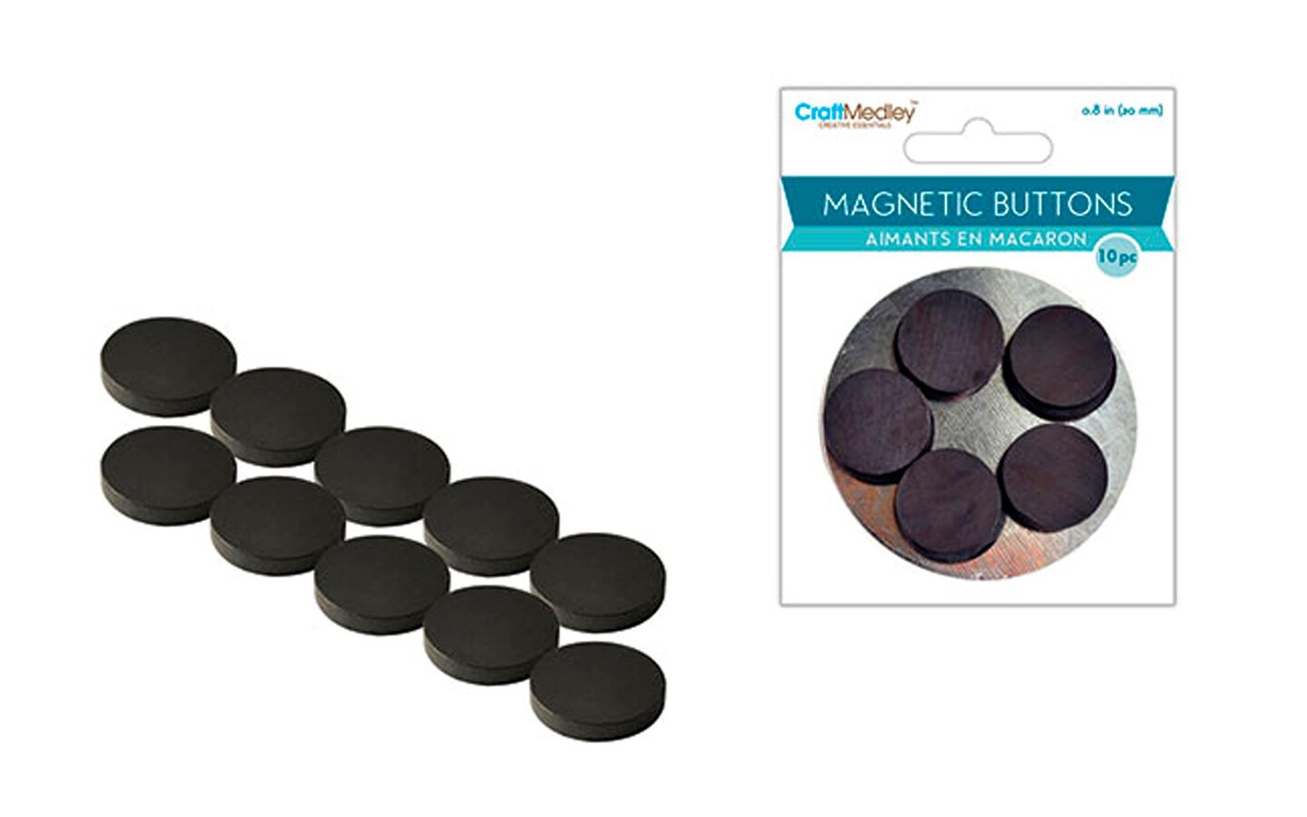 Multicraft Magnetic Buttons 20mm 10pc