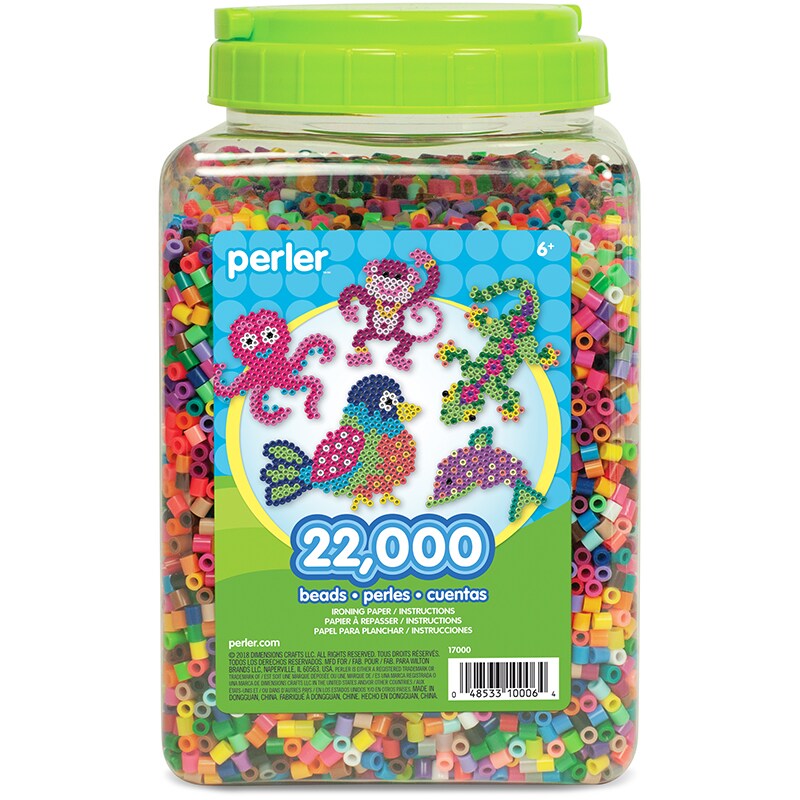 Perler™ Cool Mini Beads Fused Bead Tray, 8,000ct.