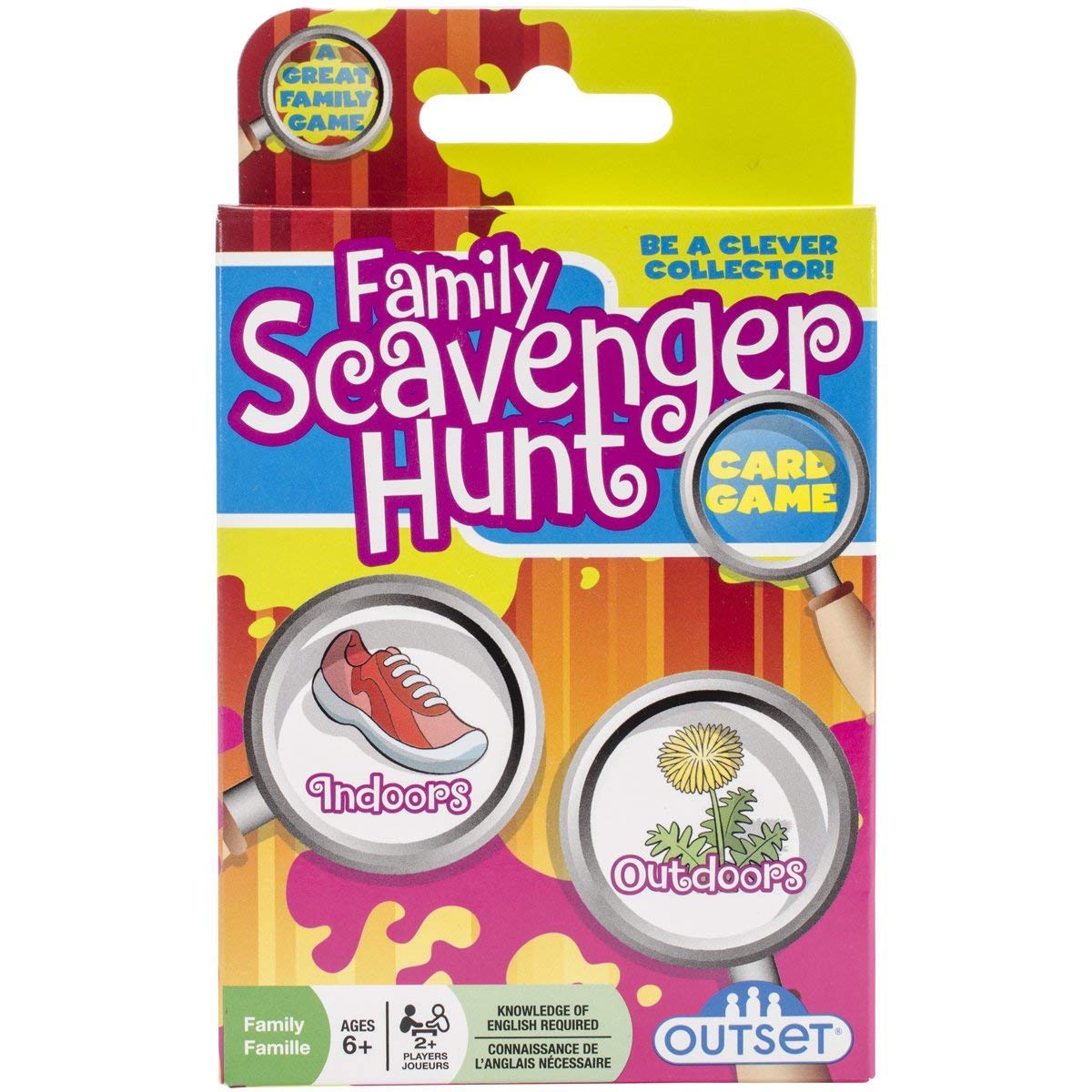 Family Scavenger Hunt Card Game by Outset Media for Travel Indoor and Outdoor